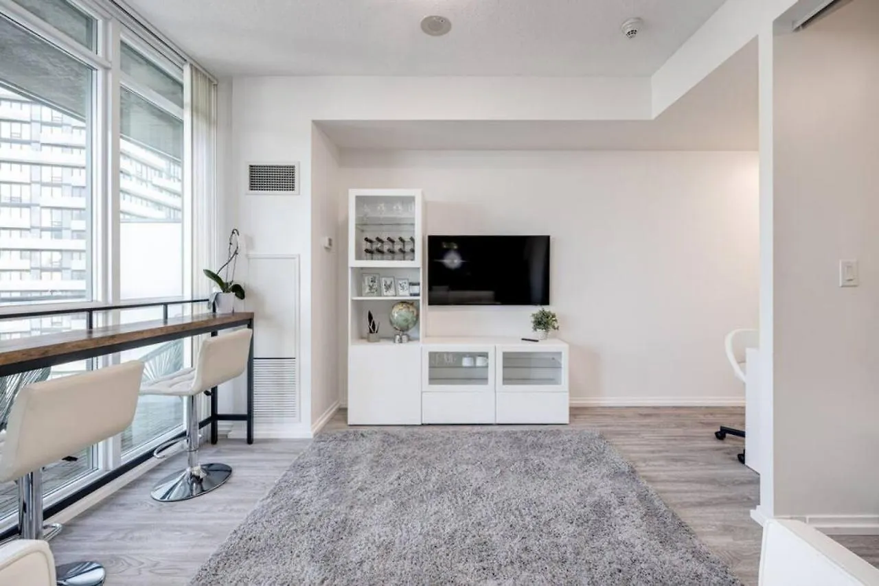 別荘 Cityscape 1Br Condo With Private Balcony Amd Wfh Setup トロント カナダ
